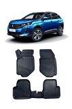 Peugeot 3008 2016 ve Sonrası Araca Özel Kauçuk 4D Havuzlu Paspas Takımı