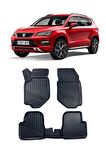 Seat Ateca Araca Özel Kauçuk 4D Havuzlu Paspas Takımı