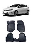 Toyota Auris 2013-2019 Arası Araca Özel Kauçuk 4D Havuzlu Paspas Takımı