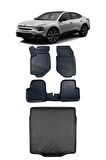 Citroen C4x Benzinli Araca Özel 4D Havuzlu Paspas ve Bagaj Seti