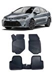 Toyota Corolla Sedan 2019 ve Sonrası Araca Özel Kauçuk 4D Havuzlu Paspas Takımı