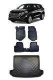 Hyundai Tucson 2015-2020 Araca Özel 4D Havuzlu Paspas ve Bagaj Seti