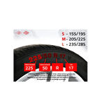 Sermatik Pratik Kar Zinciri Mahmuzlu Takviyeli Zincir L