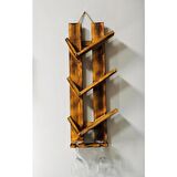 Dekoratif Ahşap Şaraplık Ve Içecek Standı 70x27cm