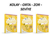 1. Sınıf Dikkat ve Zeka Güçlendirme 3'lü Set Kolay, Orta, Zor Seviye