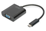 Digitus USB 3.1 (Gen. 1) (USB Tip C) &lt;-&gt; VGA Grafik Adaptörü&lt;br&gt;
Giriş: 1 x USB Tip C erkek (bilgisayar bağlantısı) &lt;br&gt;
Çıkış: 1 x VGA (HD15) dişi (Full HD)&lt;br&gt;
Plastik