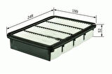 Sardes SA455 Hava Filtresi Mazda B2500 00-Ranger 2.5 TDCI 00-05 XM3J9601AA