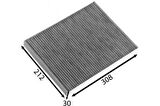Sardes SCA656 Polen Filtresi Opel Meriva A 1.3 1.4 1.6 1.7 03-10 Karbonlu 6808604