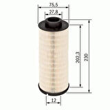 Sardes SF174 Yakıt Filtresi MAN TGA 18.480 D2876 02- 51125030048