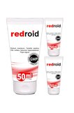 Redroıd  Doğal Özel Masaj Bakım Kremi 50 ml x 3 adet