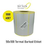 50x100 TERMAL BARKOD ETİKET (1 RULO 1000 ad)