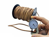 Deri Sırım İp Yuvarlak 4 mm Naturel 1mt (Leathercraft, Deri Hobi)