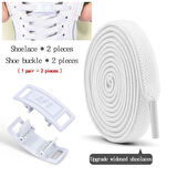 SRTfootcare Metal Kilitli Tak Bırak Yeni Nesil Kilitli Elastik Ayakkabı Bağcığı, Tak Bırak Akıllı Lastik Bağcık 1 Çift