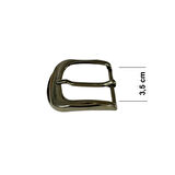 Kemer Tokası 3,5 cm Bej Nikel Hafif Ürün (Leathercraft, Deri Hobi)
