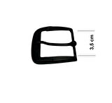Kemer Tokası 3,5 cm Siyah Boyalı Hafif Ürün (Leathercraft, Deri Hobi)