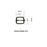 Ayar Tokası 2 cm 5 Adet (Leathercraft, Deri Hobi)