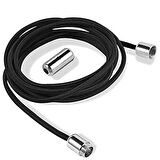 SRTfootcare Metal Vidalı Kilitli Akıllı Elastik Outdoor Ayakkabı Bağcığı Yuvarlak 100cm 1 Çift