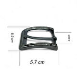 Kemer Tokası 3,9 cm Siyah Nikel 1 Adet