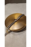 GOLD-GÜMÜŞ İKİ RENKLİ ZİNCİR ZİRKON TAŞLI,KARARMAZ,ANTİALERJİK ,ŞIK ÖZEL SERİ BİLEKLİK
