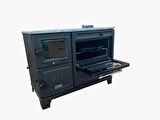 Süsler SS-5314 Çift Camlı Modern Kuzine Fırınlı Döküm Soba