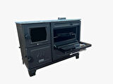 Süsler SS-5314 Çift Camlı Modern Kuzine Fırınlı Döküm Soba