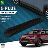 S-Dizayn Ssangyong Korando S-Plus Siyah Yan Basamak 183 Cm 2019 Üzeri A+ Kalite