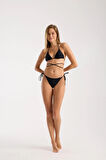 Siyah Charm Detaylı Bikini Set
