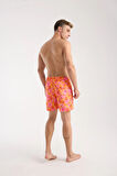  Tropikal Baskılı Deniz Şortu