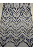 10_yard çift baskı Serigrafili tulle (Parti Elbiseleri İçin 516)