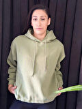 Kadın Kapüşonlu Oversize Sweatshirt