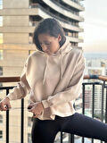 Kadın Kapüşonlu Oversize Sweatshirt