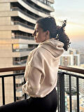 Kadın Kapüşonlu Oversize Sweatshirt