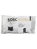 SOSC Natural Volkanik Beyaz Lav Taşı, Dekoratif Pomza, 2-4 cm, 1 Litre, Drenaj ve Toprak Nemlendirici Özellikli