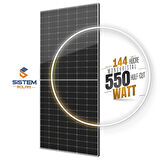 Sistem Solar 550W Watt Güneş Paneli Monokristal 144 Hücre Solar Panel