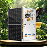 Sistem Solar 550W Watt Güneş Paneli Monokristal 144 Hücre Solar Panel