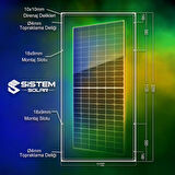 Sistem Solar 550W Watt Güneş Paneli Monokristal 144 Hücre Solar Panel