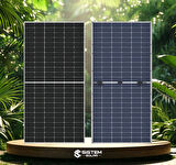 Sistem Solar Bifacial 550W Watt Güneş Paneli Monokristal 144 Hücre Solar Panel