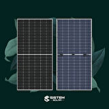Sistem Solar Bifacial 550W Watt Güneş Paneli Monokristal 144 Hücre Solar Panel