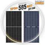 TOPCon 585w Watt Güneş Paneli Monokristal 144 Hücre Solar Panel