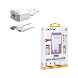 HHM_ Honor Play Uyumlu Type-C Girişli Hızlı Şarj Aleti Cihazı Adaptör+Kablo 3.0A Q32