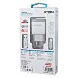 HHM_ LG Q6 Uyumlu Mikro Usb Girişli 3.0 Amper Adaptör+Kablo Şarj Aleti -Q30
