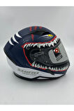 SHİRO - HUNTER SHARKM GRAFİK - KAPALI MOTOSİKLET KASKI (m)