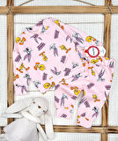 Kız Bebek Tweety Bugs Bunny Pamuklu Alt Üst Takım
