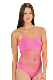 Kadın Fuşya Çıtçıtlı Body 5041