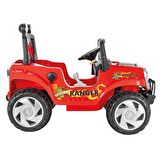 PİLSAN Ranger Uzaktan Kumandalı 12V Akülü Araba - Kırmızı