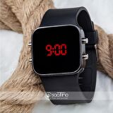Orijinal Spectrumwatch Led Dijital Kol Saat Silikon Bileklik Siyah Saat ST-303056