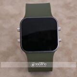 SaaTTino Watch Siyah Kasa Haki Yeşil Kordon Dijital Ekran Unisex Kol Saat ST-303895