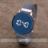 Kadın Şık Dijital Led Watch Mıknatıs Kordon Ayna Kadran Kol Saati ST-303940