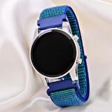 Yeni Cırtlı Yapışır Lacivert Kordon Dijital Led Unisex Model Saati ST-304174