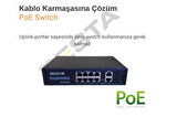 5MP 1440p Warm Led 4 Kameralı 1 TB Harddisk Dahil IP Poe Güvenlik Kamerası Seti - ST-541TW